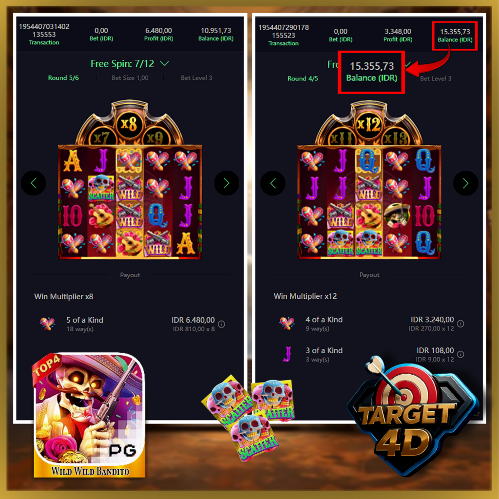 Bukti Kemenangan JP Wild Bandito