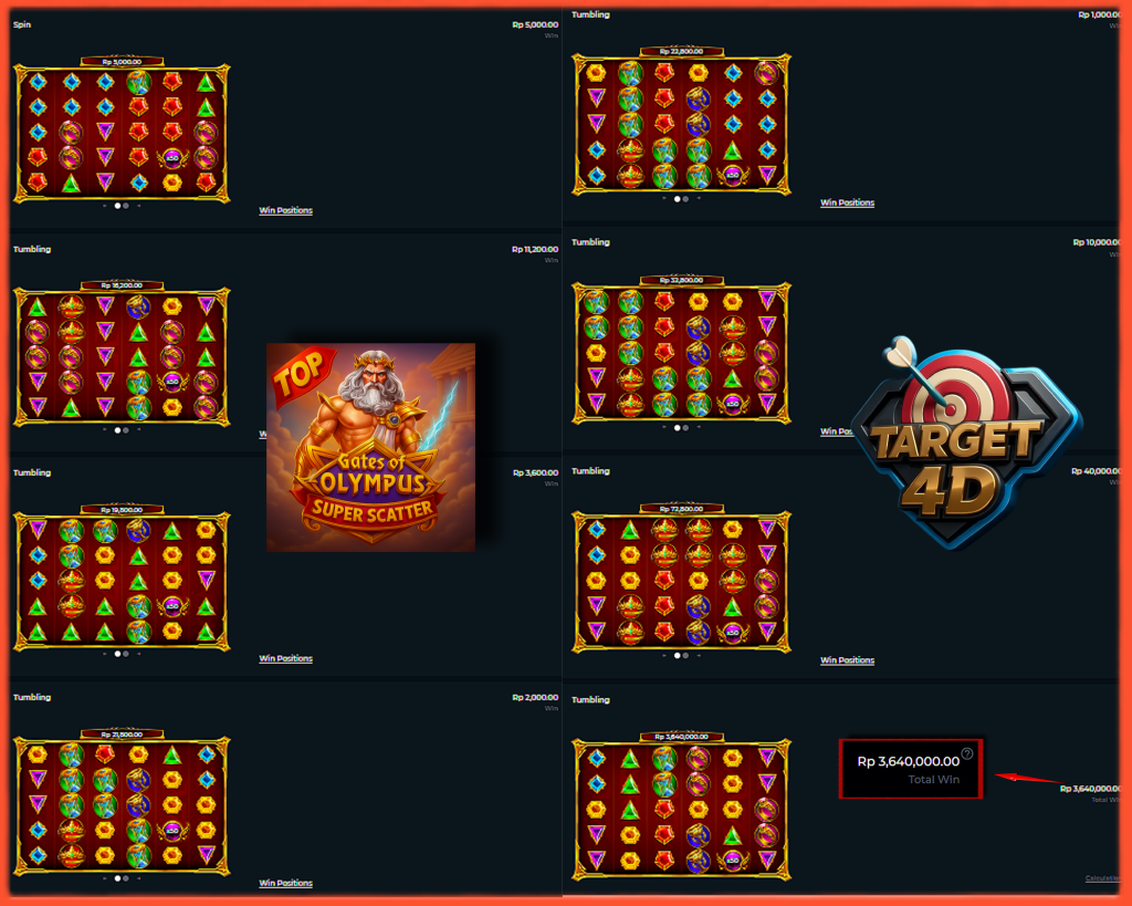 Bukti Kemenangan JP Gates of Olympus Super Scatter