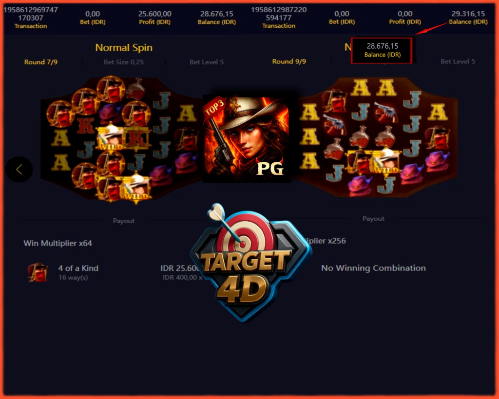 Bukti Kemenangan JP Wild Bounty Showdown