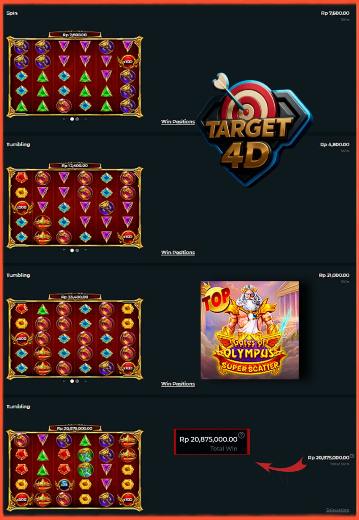 Bukti Kemenangan JP Gates of Olympus SUPER SCATTER