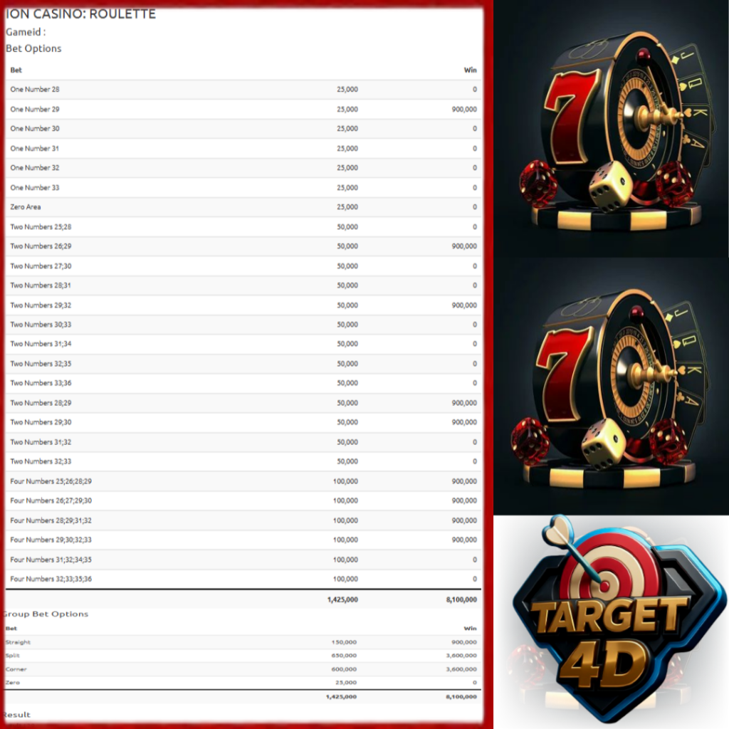 Bukti Kemenangan JP Live Games ION-ROULETTE