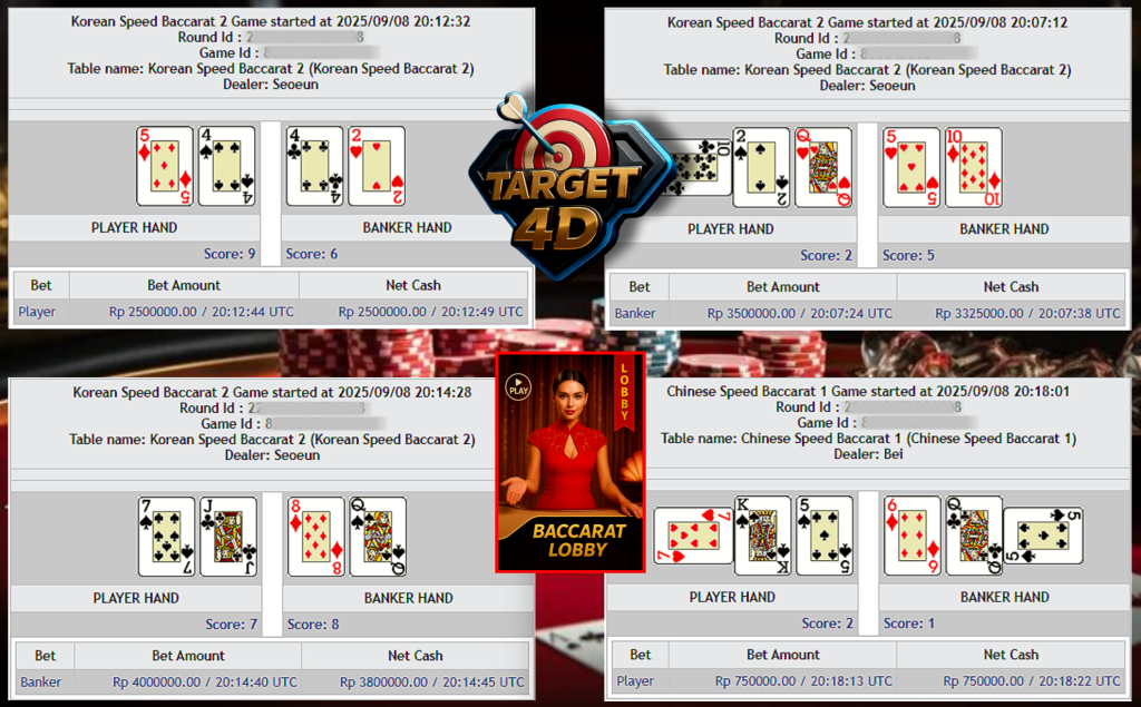 Bukti Kemenangan JP Baccarat Pragmatic