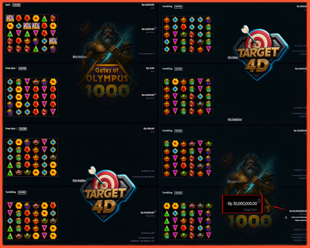 Bukti Kemenangan JP Gates of Olympus