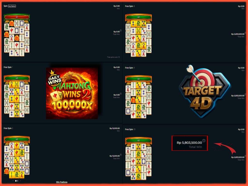 Bukti Kemenangan JP Mahjong Wins 2