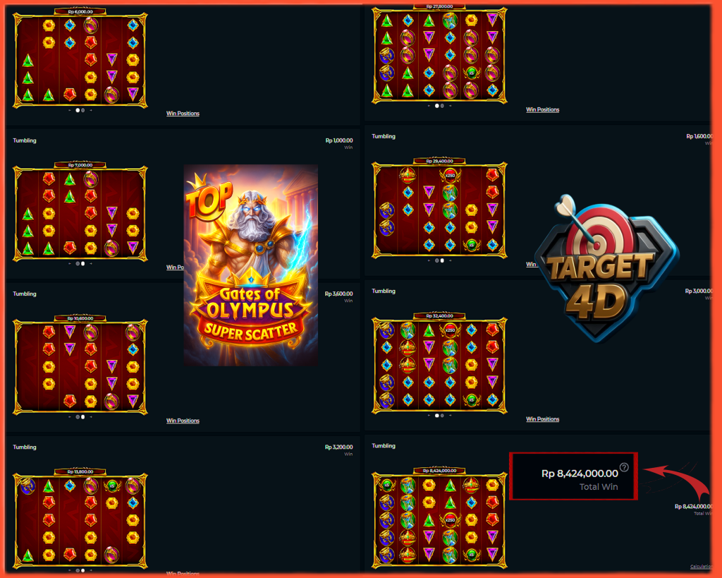 Bukti Kemenangan JP Gates of Olympus Super Scatter