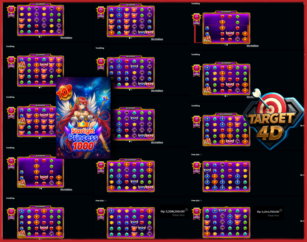 Bukti Kemenangan JP Starlight Princess 1000