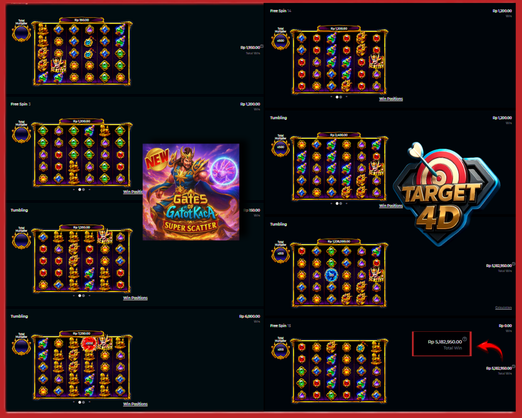 Bukti Kemenangan JP Gates of Gatot Kaca Super Scatter