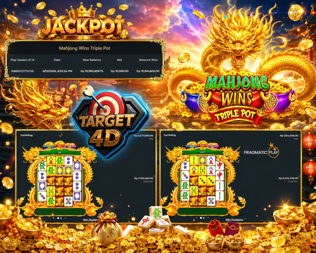 Bukti Kemenangan JP Mahjong Wins Triple Pot