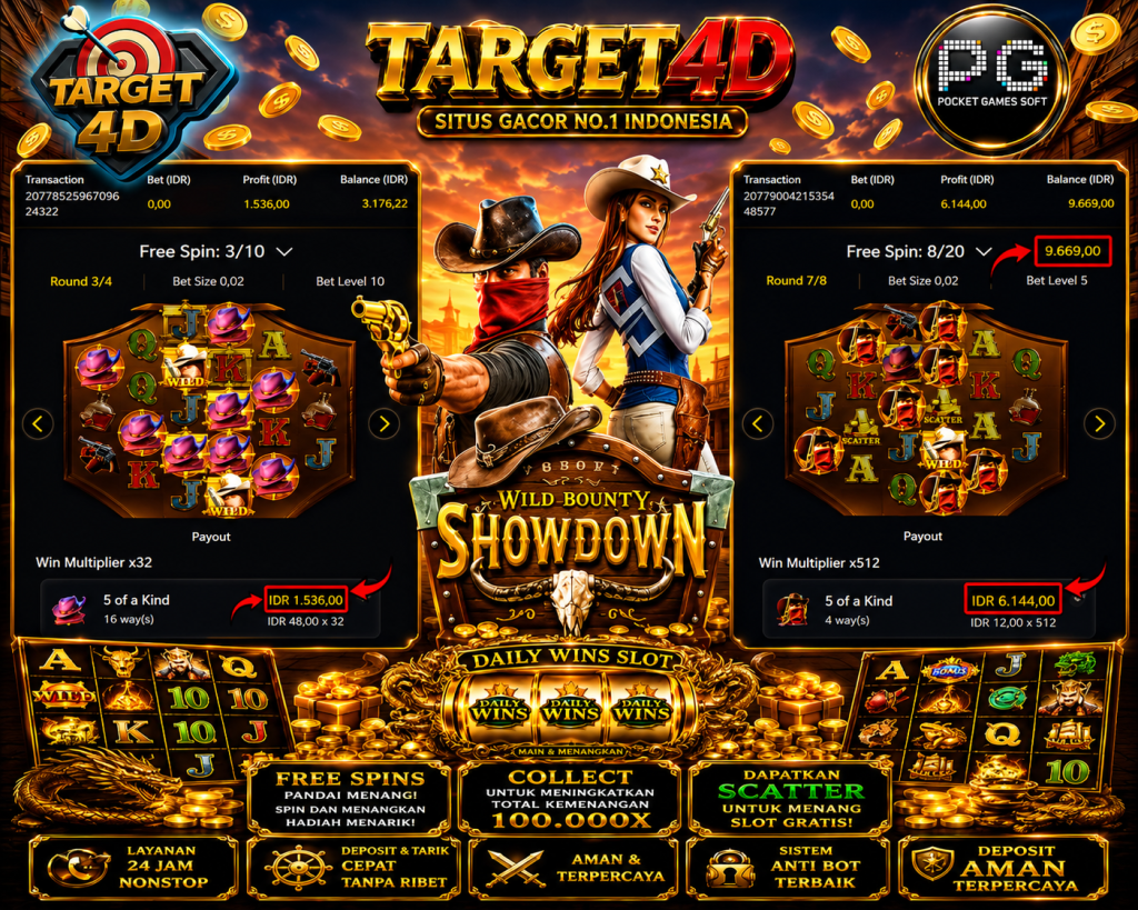 Bukti Kemenangan JP Wild Bounty Showdown