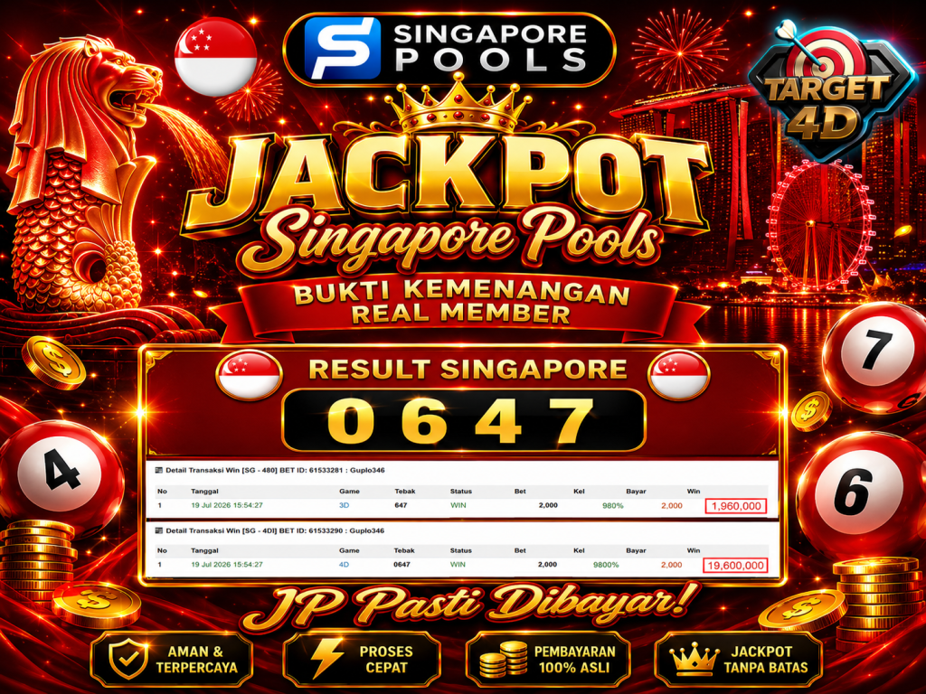 Bukti Kemenangan JP Togel SINGAPORE
