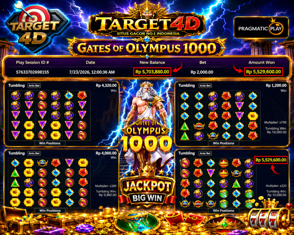 Bukti Kemenangan JP Gates Of Olympus 1000