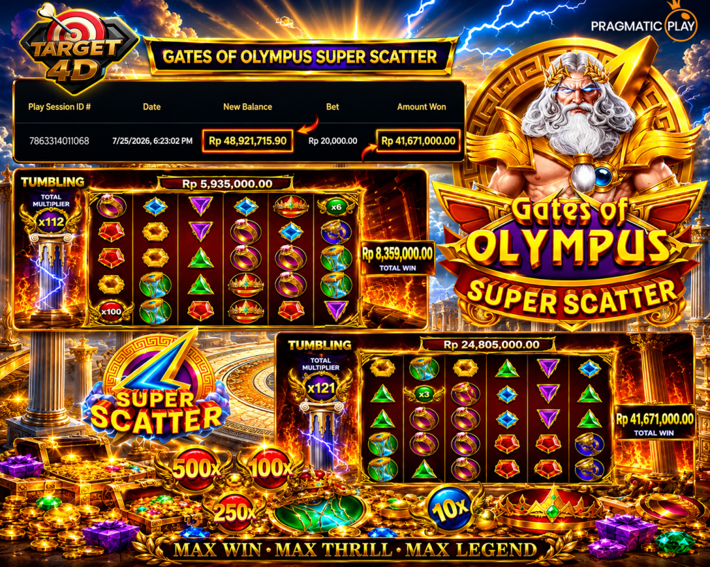 Bukti Kemenangan JP Gates Of Olympus Super Scatter