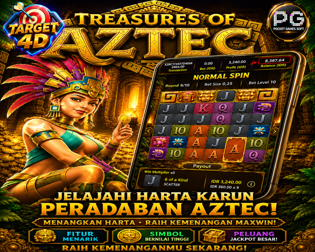 Bukti Kemenangan JP Treasure Of Aztec