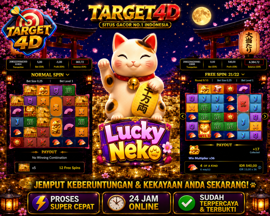 Bukti Kemenangan JP Lucky Neko