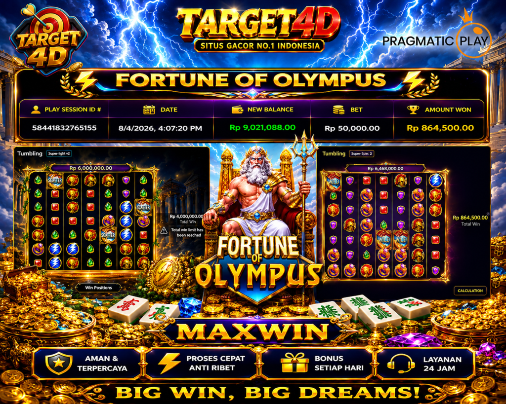 Bukti Kemenangan JP Fortune Of Olympus