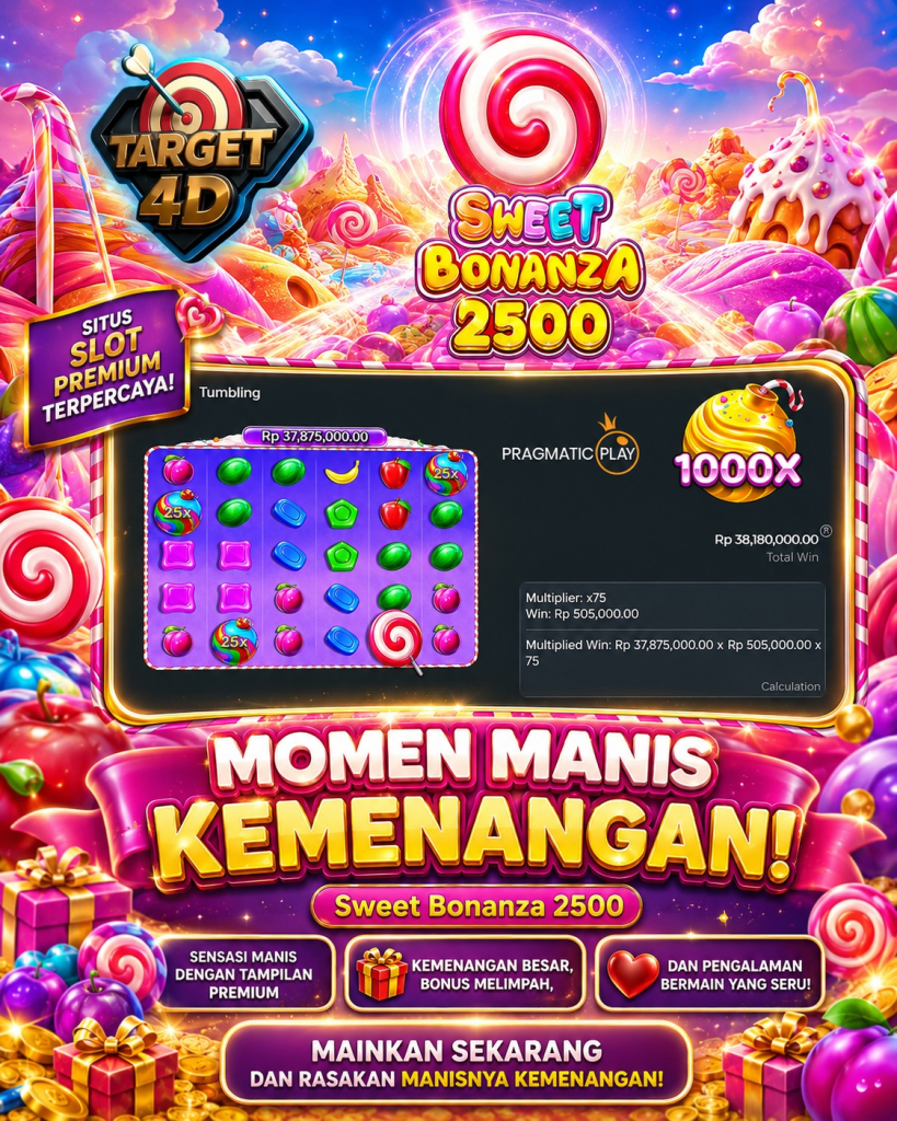Bukti Kemenangan JP Sweet Bonanza 2500