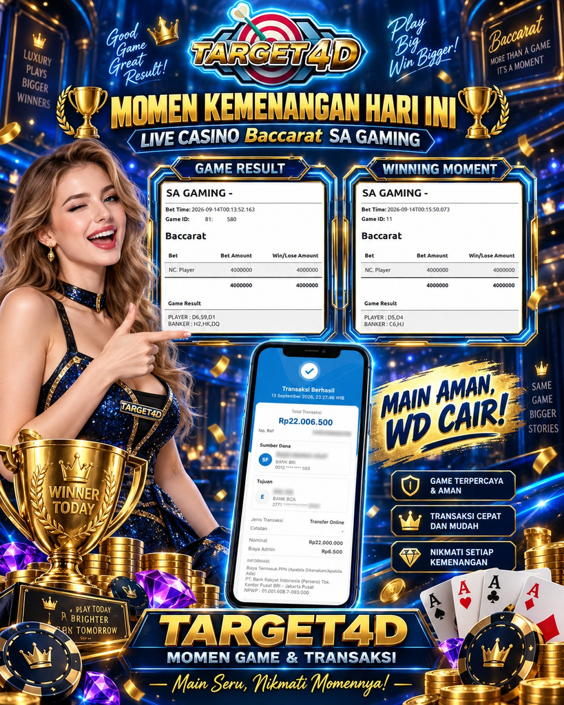 SELAMAT ATAS KEMENANGAN BACCARAT SA GAMING