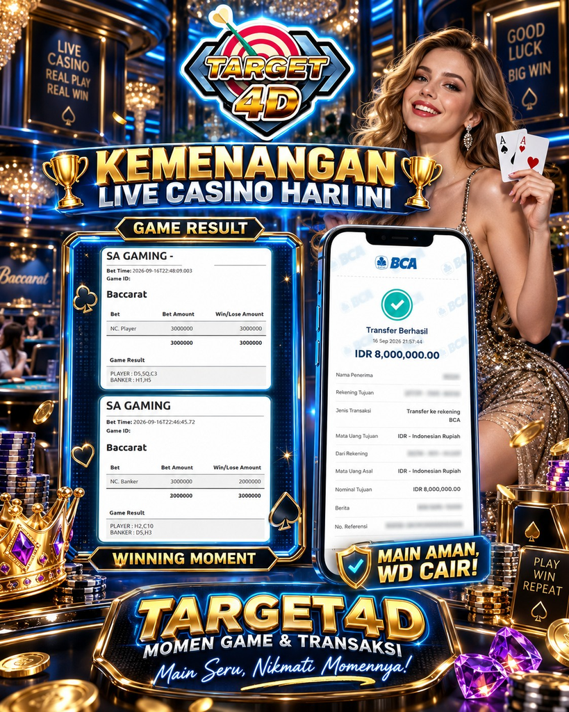 SELAMAT ATAS KEMENANGAN BACCARAT SA GAMING